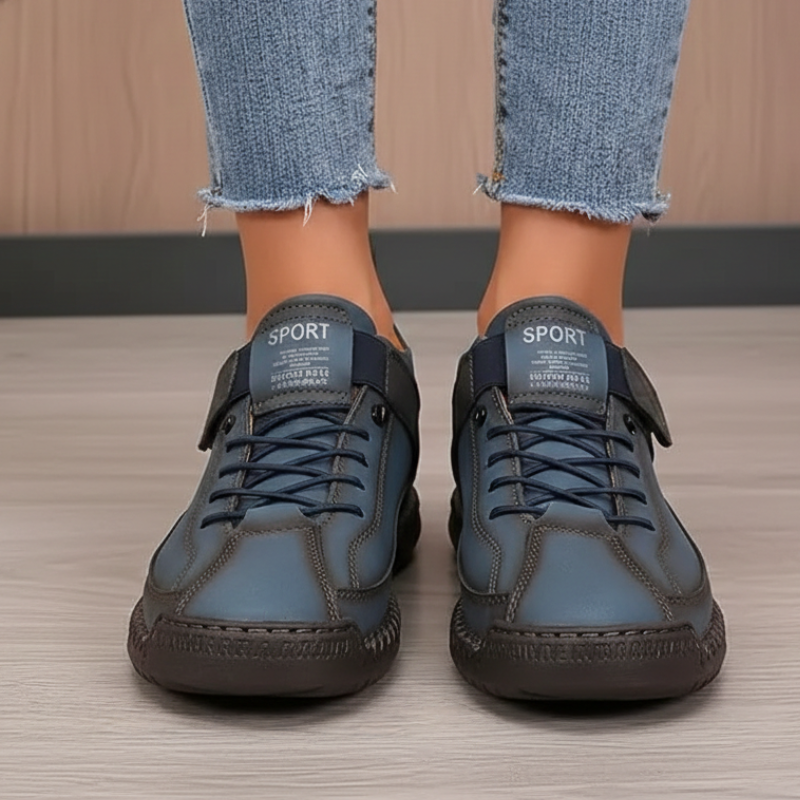 Kelly | Women’s Leather Sneakers Slip-On Walking Shoes