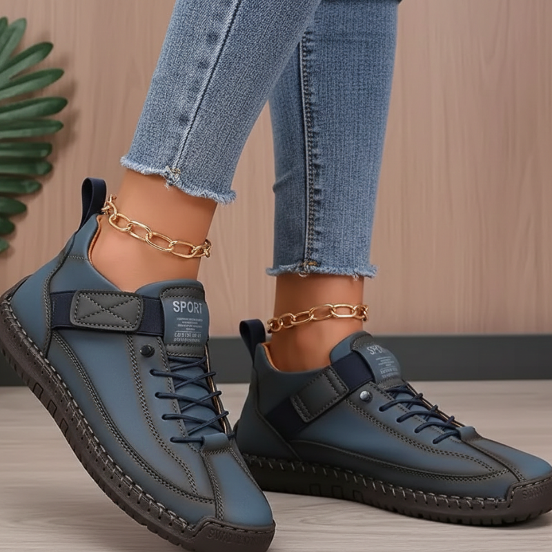 Kelly | Women’s Leather Sneakers Slip-On Walking Shoes
