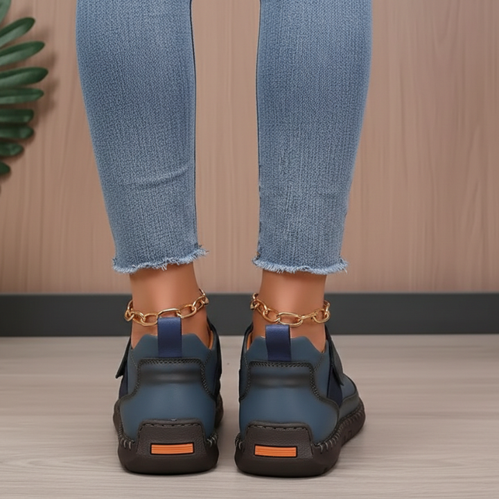 Kelly | Women’s Leather Sneakers Slip-On Walking Shoes