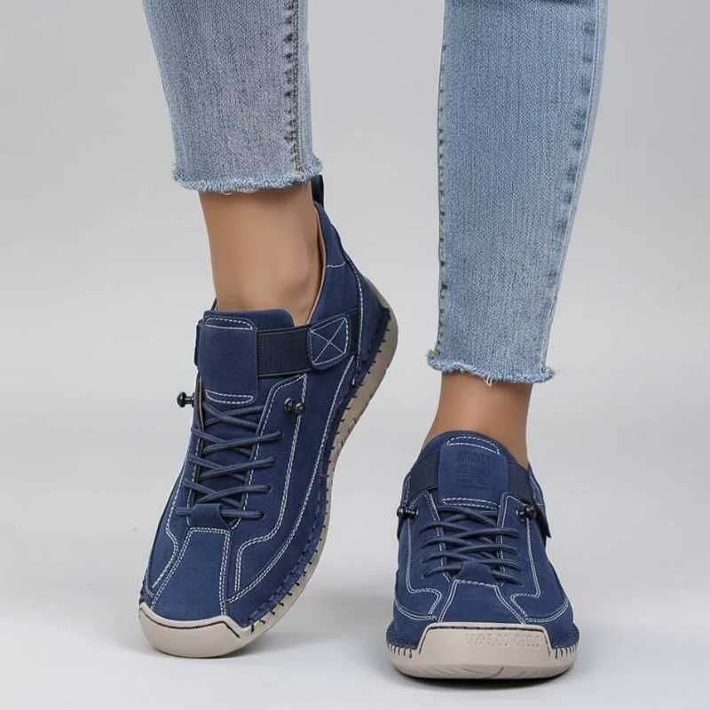 Kelly | Women’s Leather Sneakers Slip-On Walking Shoes