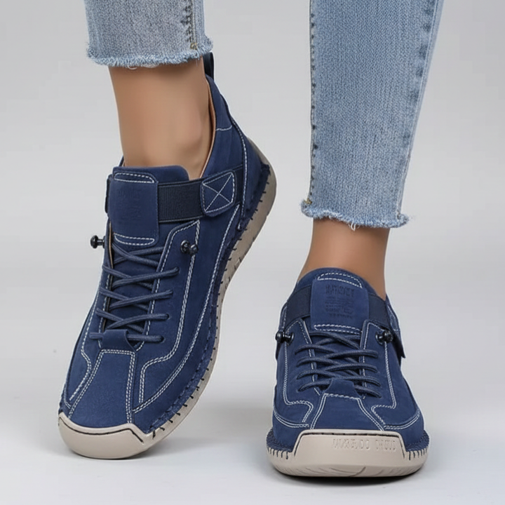 Kelly | Women’s Leather Sneakers Slip-On Walking Shoes