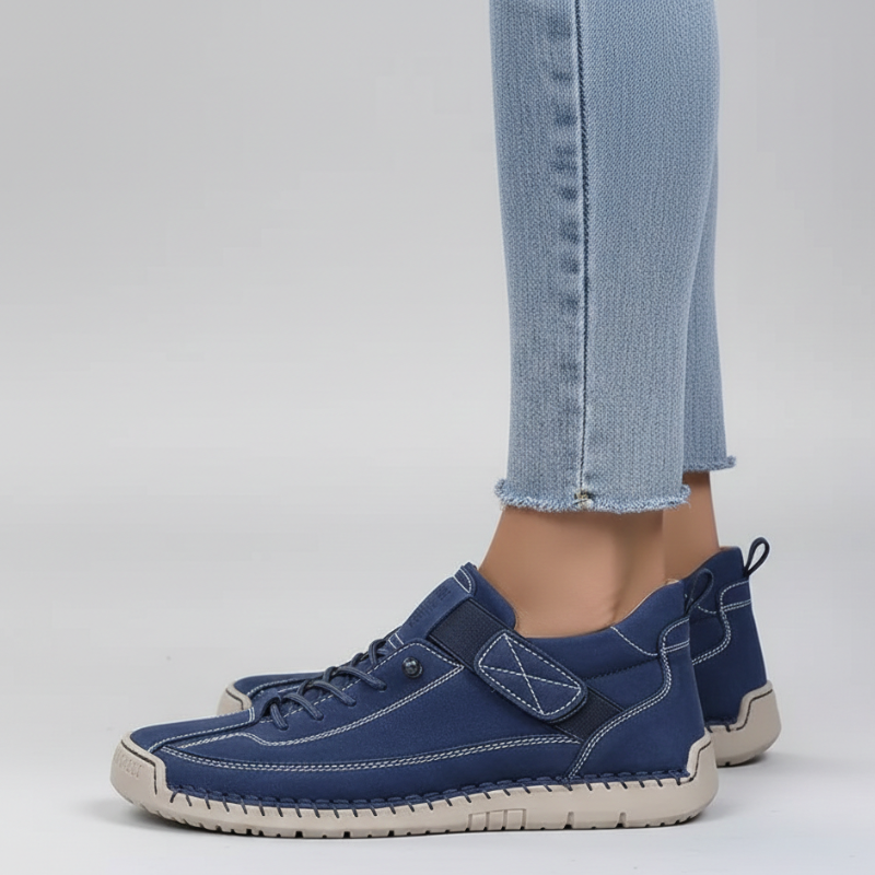 Kelly | Women’s Leather Sneakers Slip-On Walking Shoes