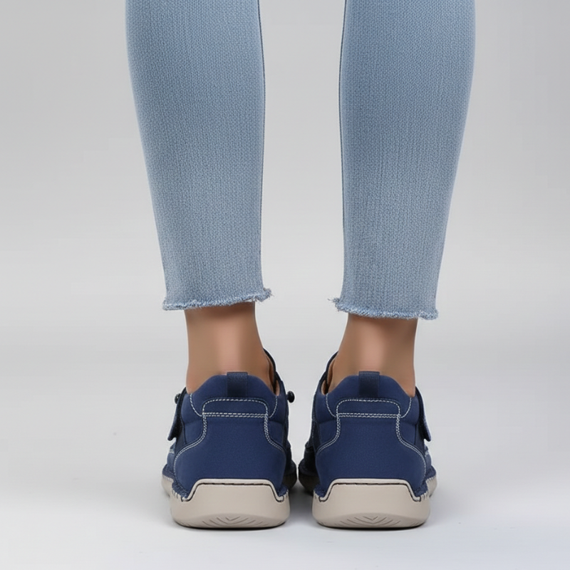 Kelly | Women’s Leather Sneakers Slip-On Walking Shoes