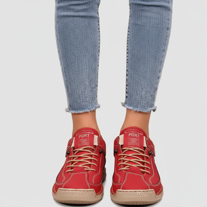 Kelly | Women’s Leather Sneakers Slip-On Walking Shoes