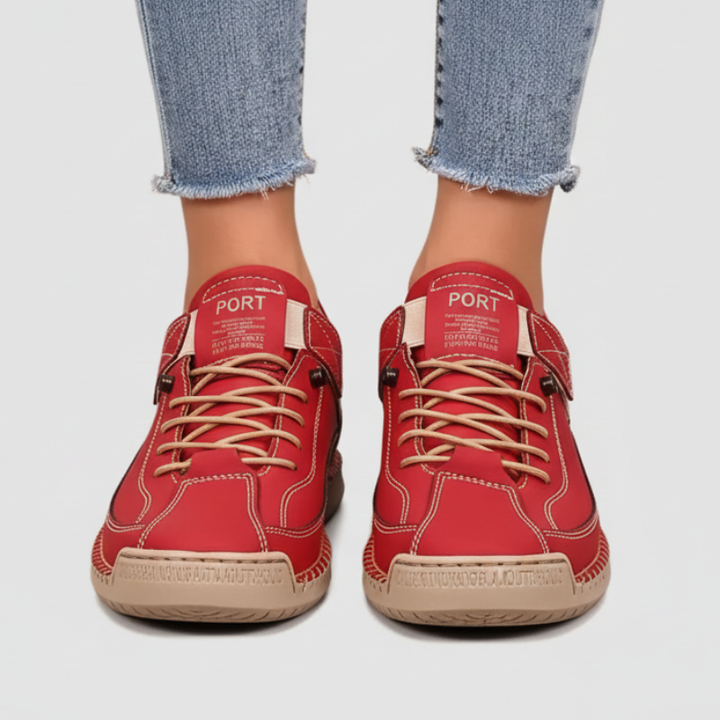 Kelly | Women’s Leather Sneakers Slip-On Walking Shoes