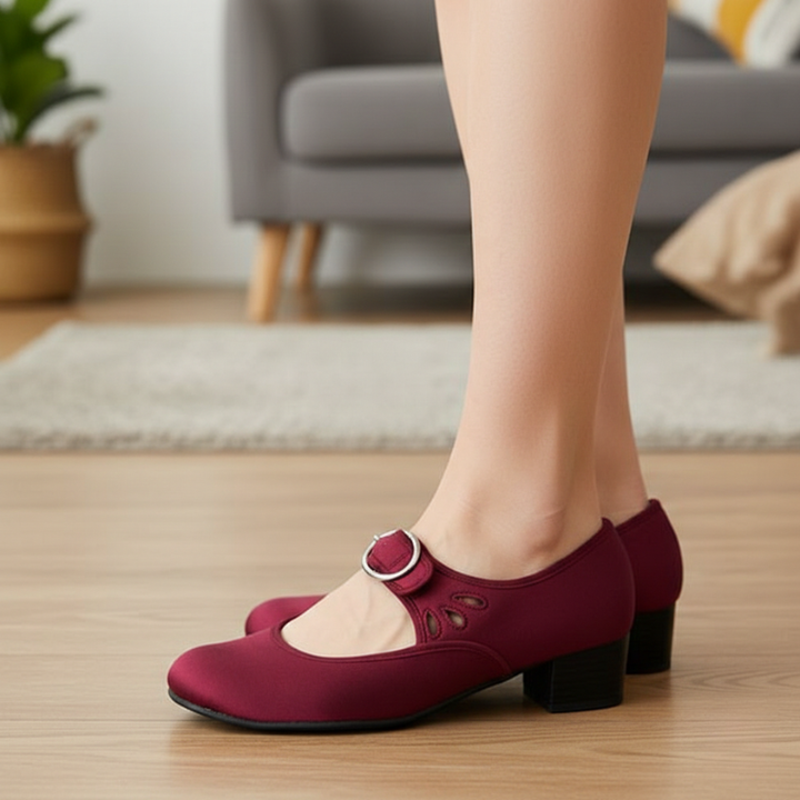 Kelly | Women's Adjustable Slip On with Leather Strap Shoes