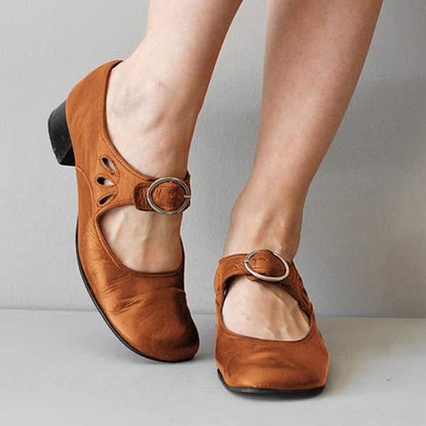 Kelly | Women's Adjustable Slip On with Leather Strap Shoes
