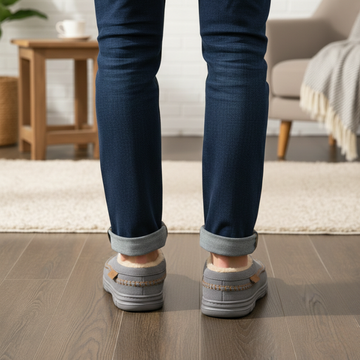 Kylen | Men’s Cozy Indoor & Outdoor Slippers with Durable Sole & Fleece Lining