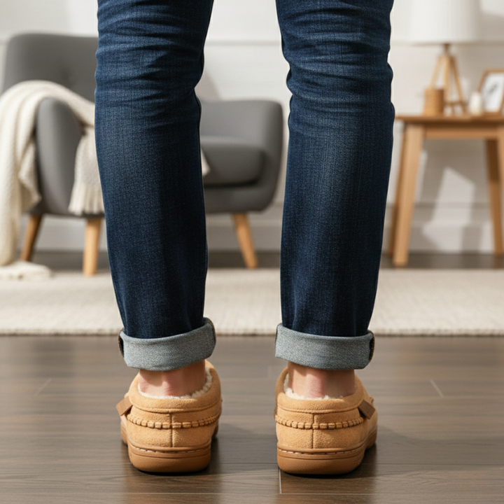 Kylen | Men’s Cozy Indoor & Outdoor Slippers with Durable Sole & Fleece Lining