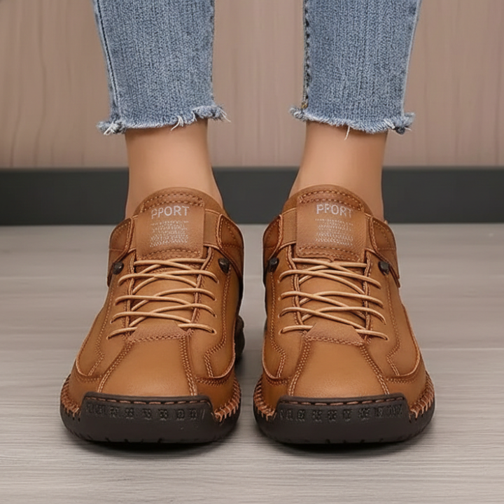 Kelly | Women’s Leather Sneakers Slip-On Walking Shoes