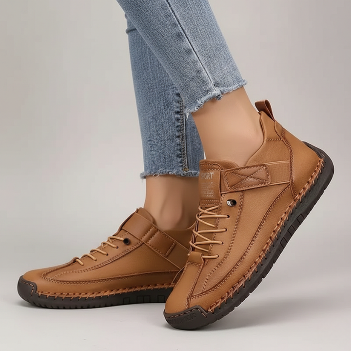 Kelly | Women’s Leather Sneakers Slip-On Walking Shoes