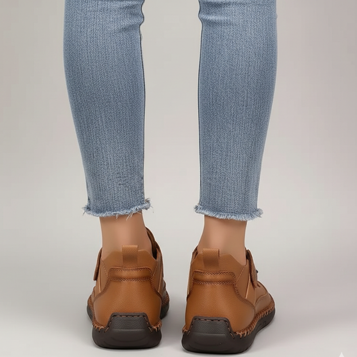 Kelly | Women’s Leather Sneakers Slip-On Walking Shoes