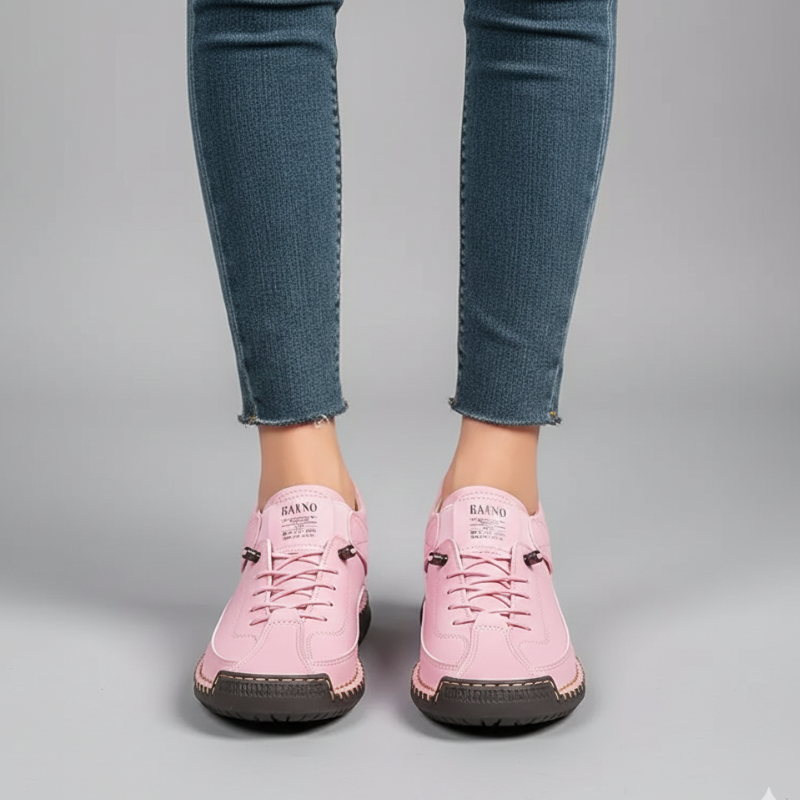 Kelly | Women’s Leather Sneakers Slip-On Walking Shoes