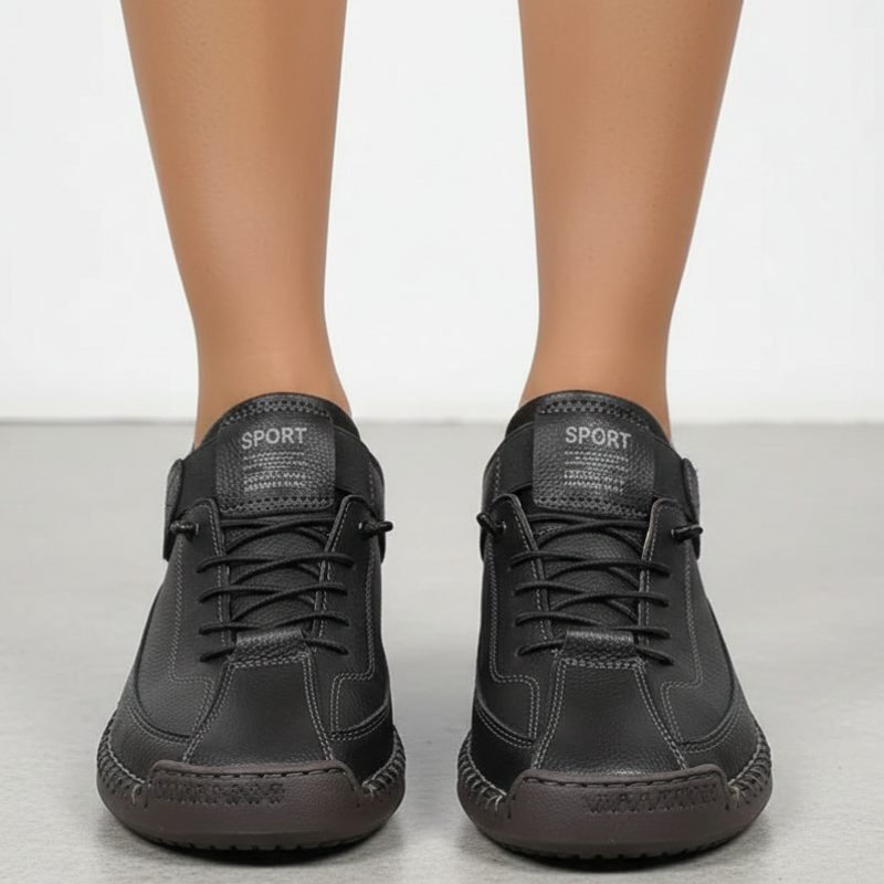 Kelly | Women’s Leather Sneakers Slip-On Walking Shoes