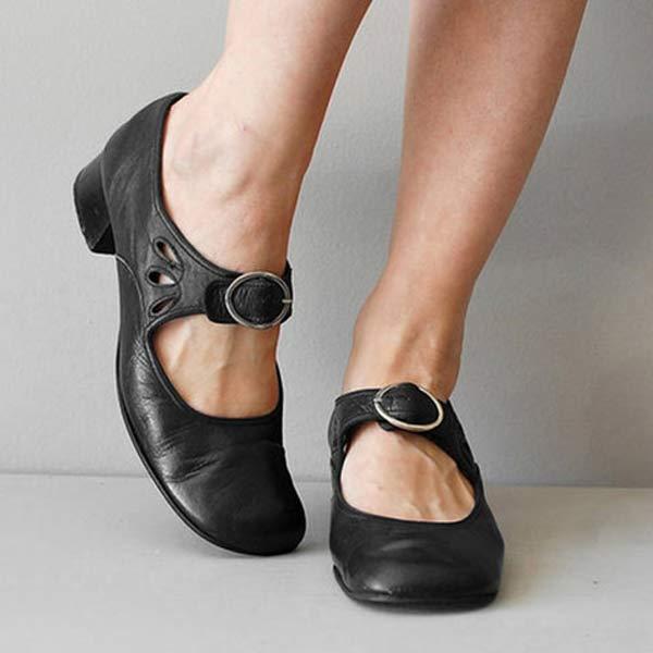 Kelly | Women's Adjustable Slip On with Leather Strap Shoes