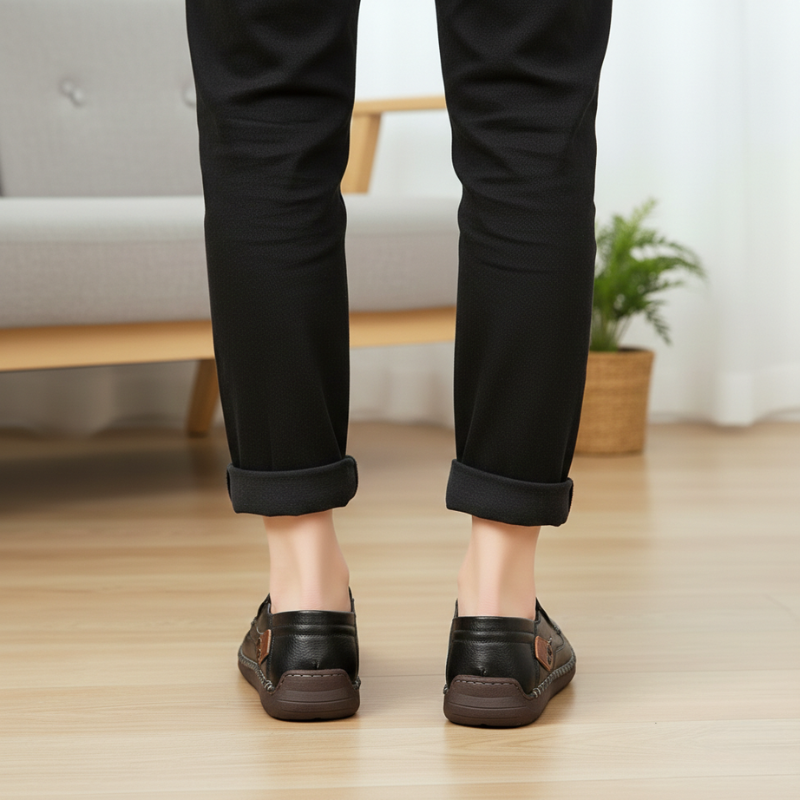 Kylen | Men’s Casual Leather Slip-On Loafers – Rubber Sole