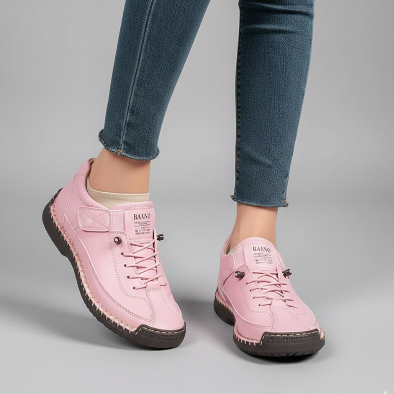 Kelly | Women’s Leather Sneakers Slip-On Walking Shoes