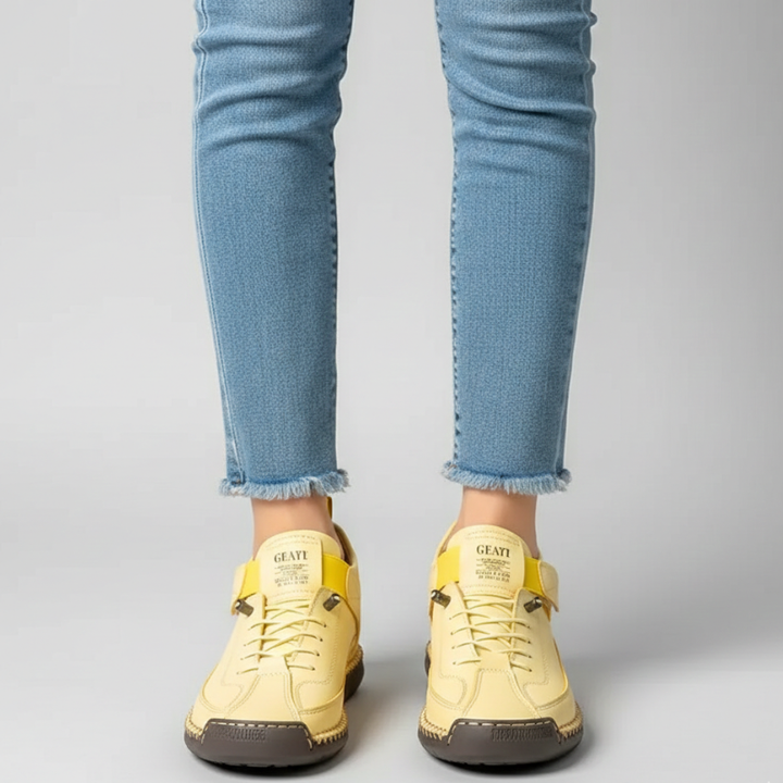Kelly | Women’s Leather Sneakers Slip-On Walking Shoes