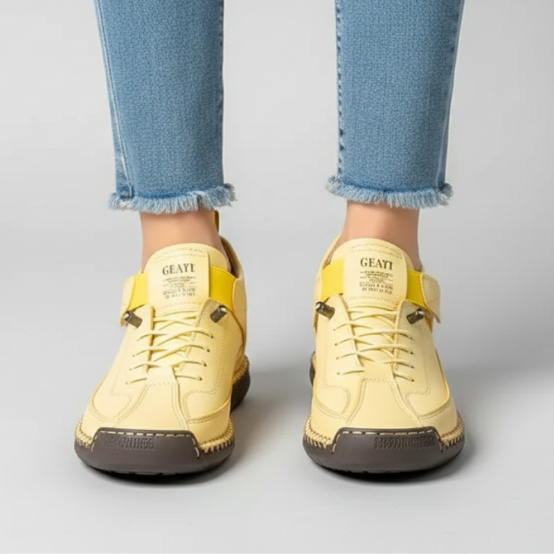 Kelly | Women’s Leather Sneakers Slip-On Walking Shoes