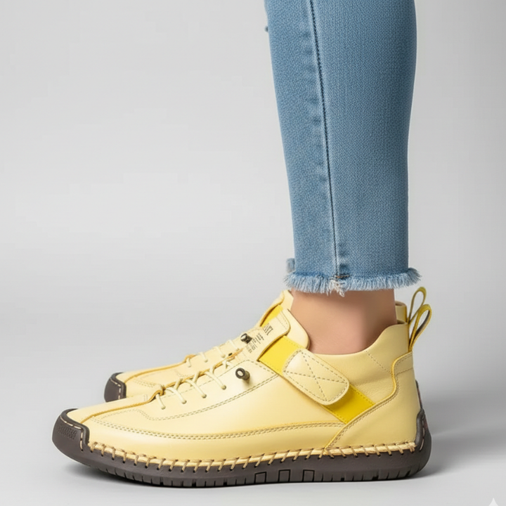 Kelly | Women’s Leather Sneakers Slip-On Walking Shoes