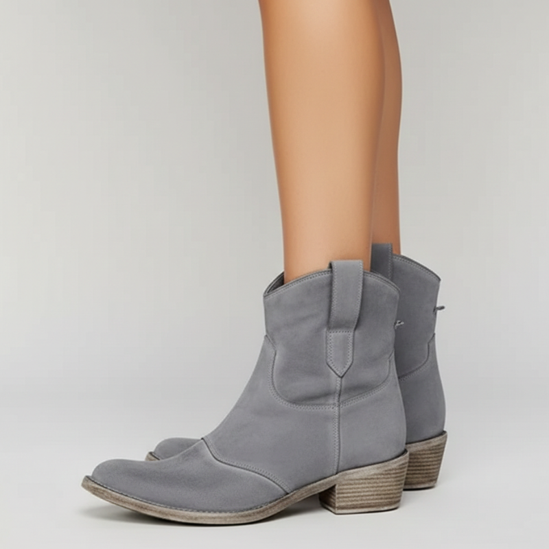 Kelly | Women’s Classic Pull-On Cowboy Style Vintage, Western Ankle Boots