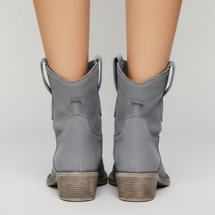 Kelly | Women’s Classic Pull-On Cowboy Style Vintage, Western Ankle Boots
