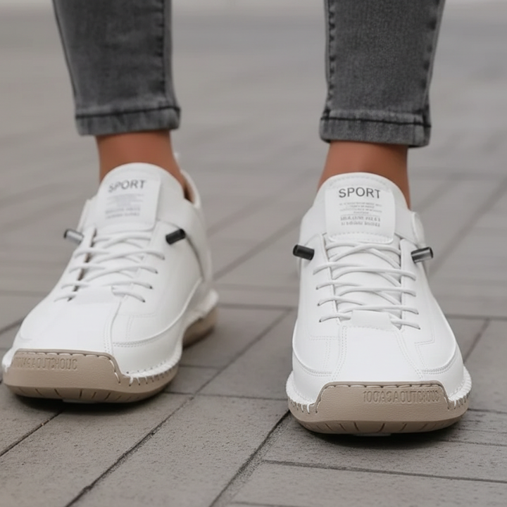 Kelly | Women’s Leather Sneakers Slip-On Walking Shoes
