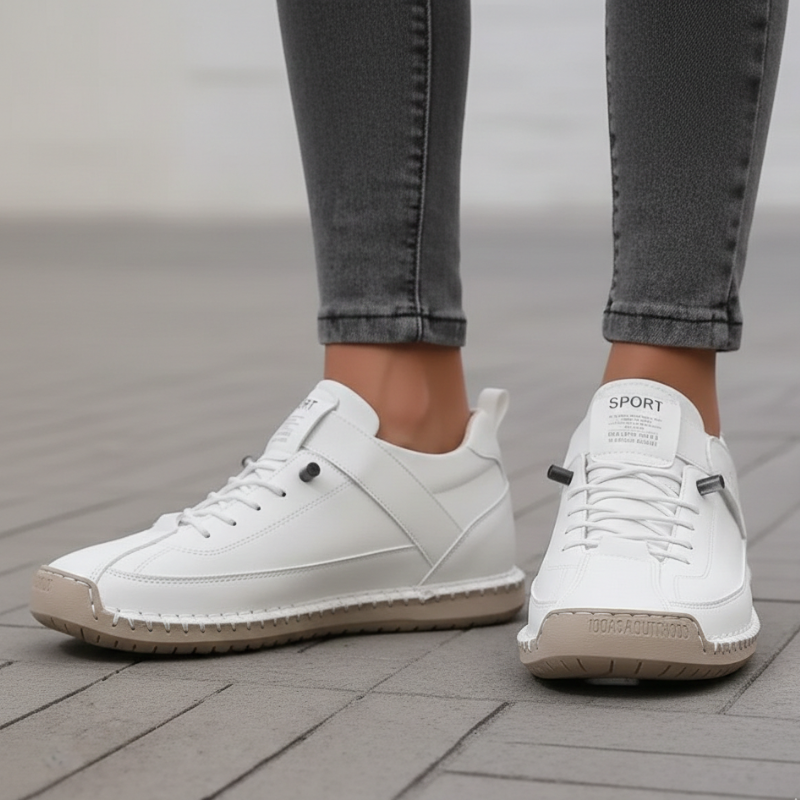 Kelly | Women’s Leather Sneakers Slip-On Walking Shoes