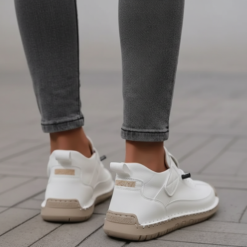 Kelly | Women’s Leather Sneakers Slip-On Walking Shoes