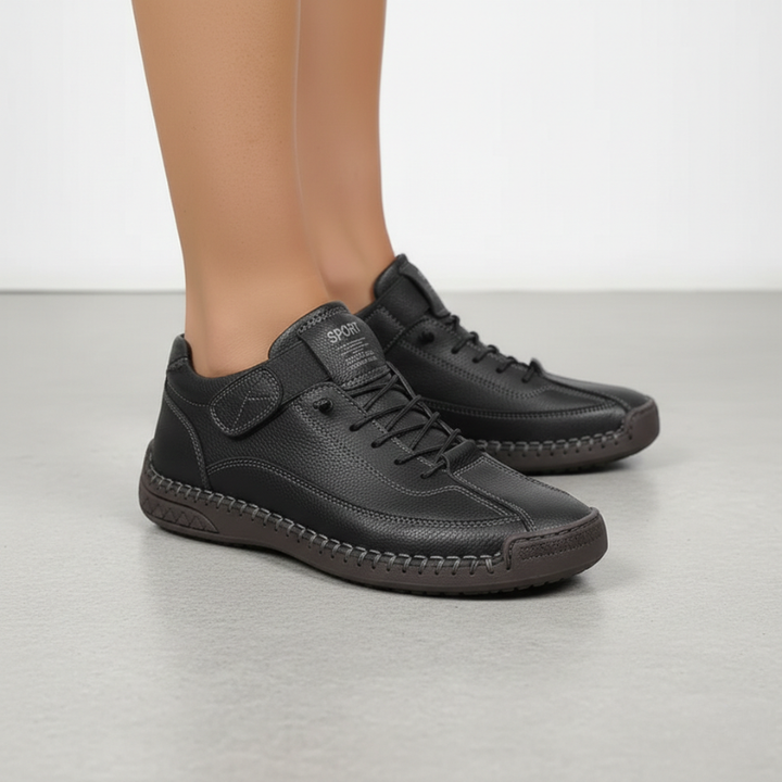 Kelly | Women’s Leather Sneakers Slip-On Walking Shoes