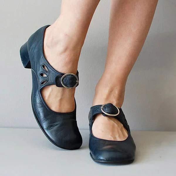 Kelly | Women's Adjustable Slip On with Leather Strap Shoes