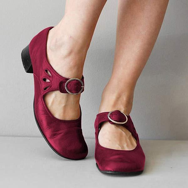 Kelly | Women's Adjustable Slip On with Leather Strap Shoes