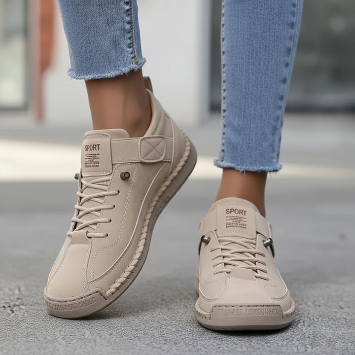 Kelly | Women’s Leather Sneakers Slip-On Walking Shoes