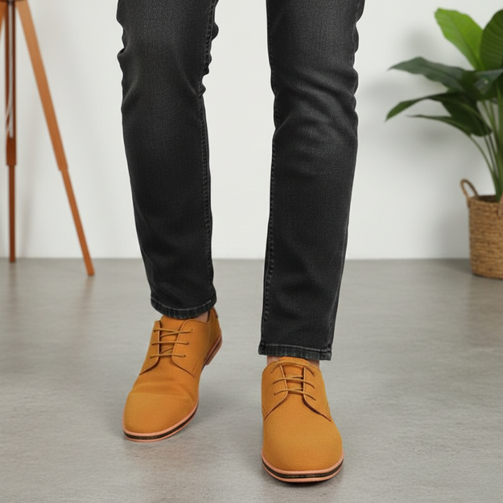 Kylen | Men’s Casual Suede-Style Oxford Shoes, Versatile Lace-Up