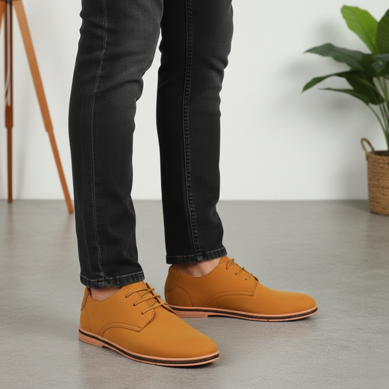 Kylen | Men’s Casual Suede-Style Oxford Shoes, Versatile Lace-Up