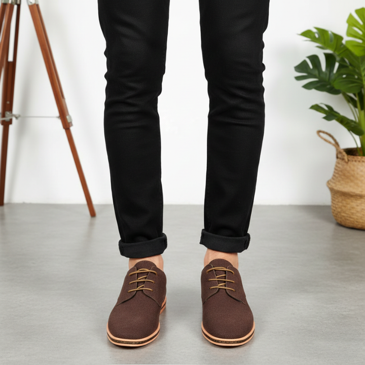 Kylen | Men’s Casual Suede-Style Oxford Shoes, Versatile Lace-Up