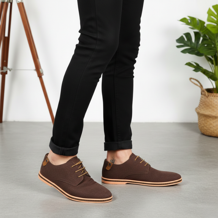 Kylen | Men’s Casual Suede-Style Oxford Shoes, Versatile Lace-Up