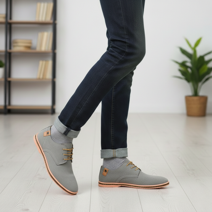 Kylen | Men’s Casual Suede-Style Oxford Shoes, Versatile Lace-Up