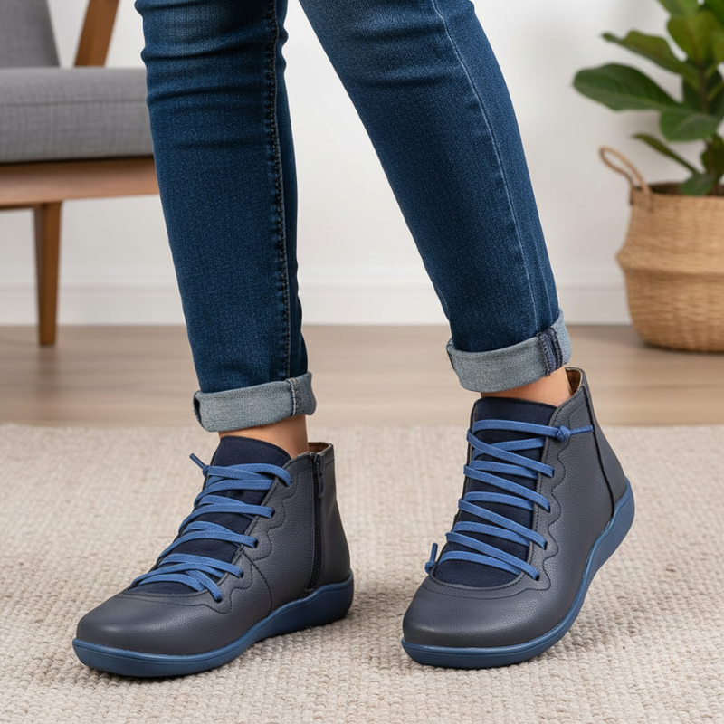 Kelly | Women's Vintage Lace-Up Leather Boots