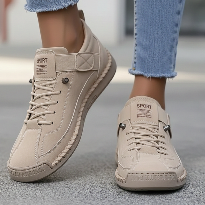 Kelly | Women’s Leather Sneakers Slip-On Walking Shoes