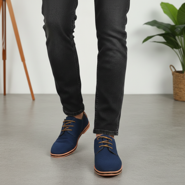 Kylen | Men’s Casual Suede-Style Oxford Shoes, Versatile Lace-Up