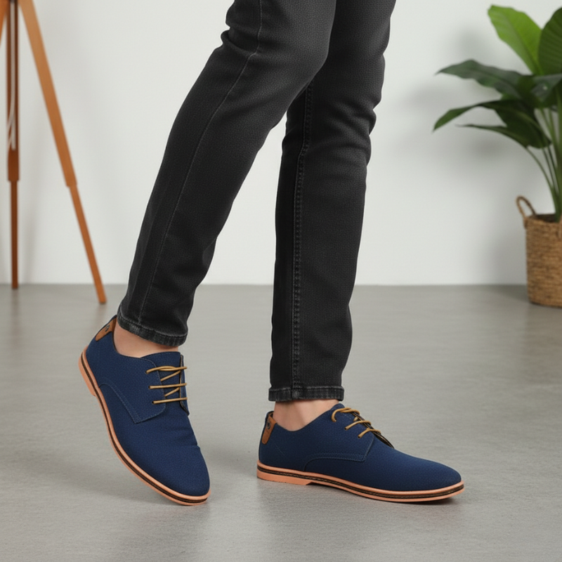 Kylen | Men’s Casual Suede-Style Oxford Shoes, Versatile Lace-Up