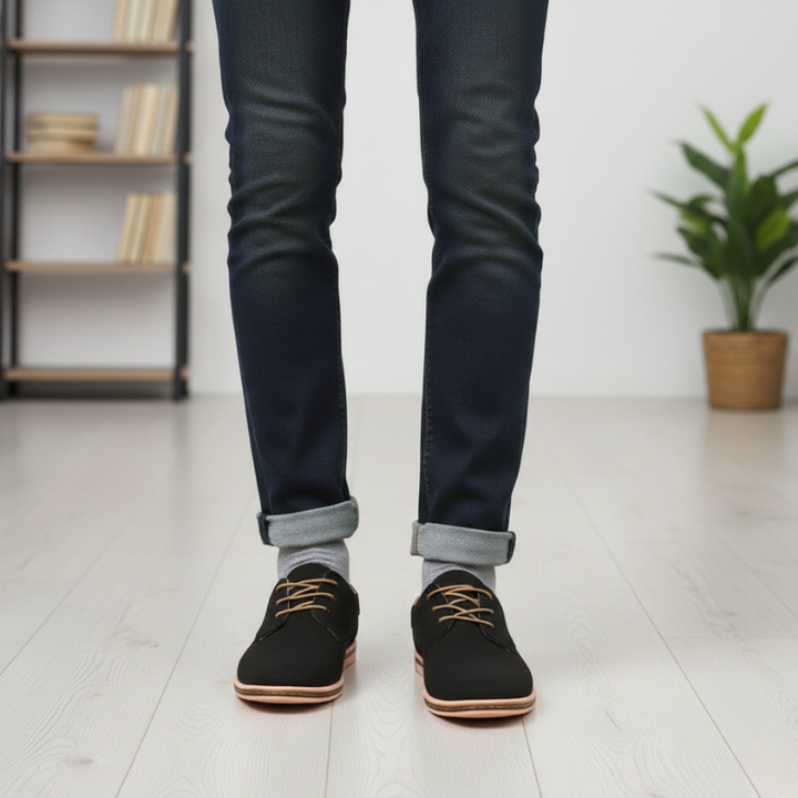 Kylen | Men’s Casual Suede-Style Oxford Shoes, Versatile Lace-Up
