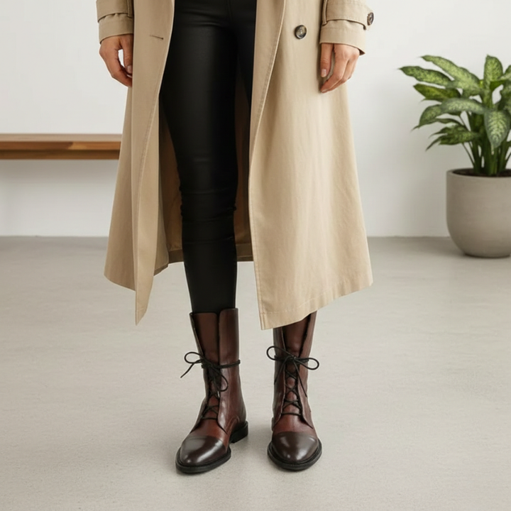 Kelly | Women's Italian Leather Classic Heeled Boots