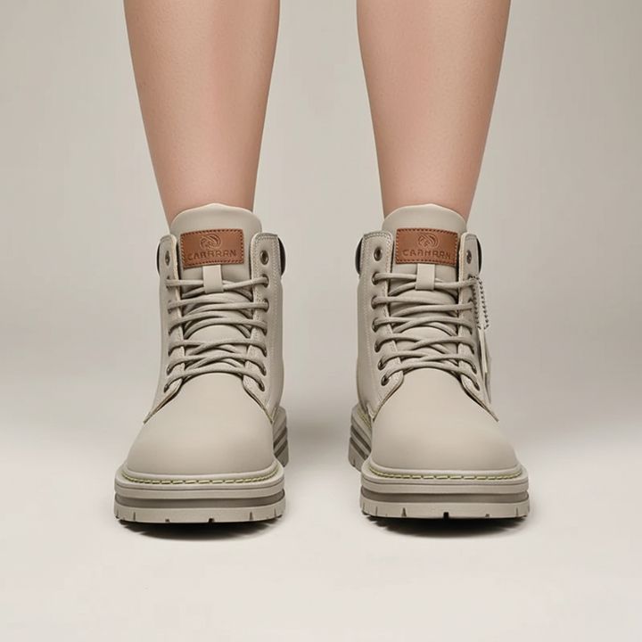 Kylen | Men’s Leather Ankle Boots, Lace-Up All-Weather Non-Slip Sole