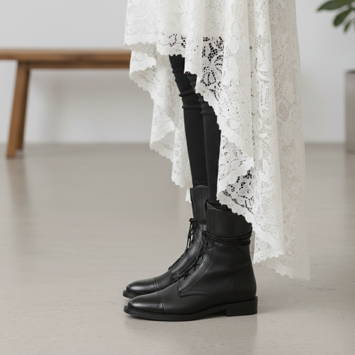 Kelly | Women's Italian Leather Classic Heeled Boots