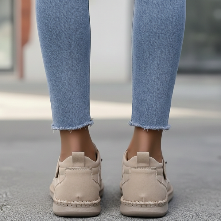 Kelly | Women’s Leather Sneakers Slip-On Walking Shoes