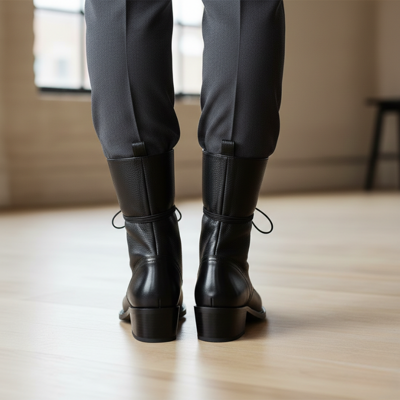 Kelly | Women's Italian Leather Classic Heeled Boots