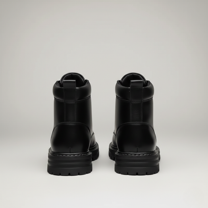 Kylen | Men’s Leather Ankle Boots, Lace-Up All-Weather Non-Slip Sole
