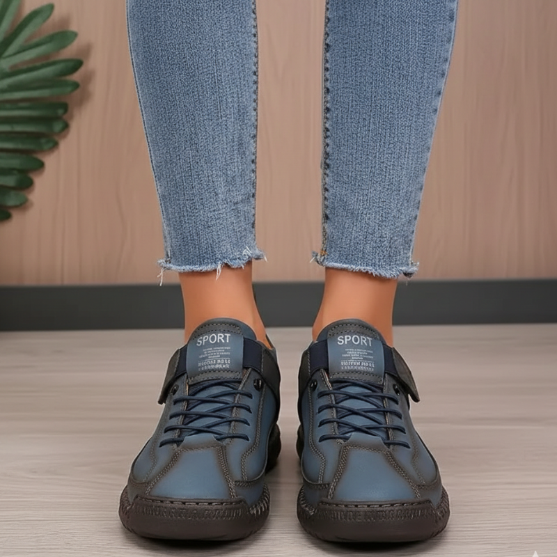 Kelly | Women’s Leather Sneakers Slip-On Walking Shoes